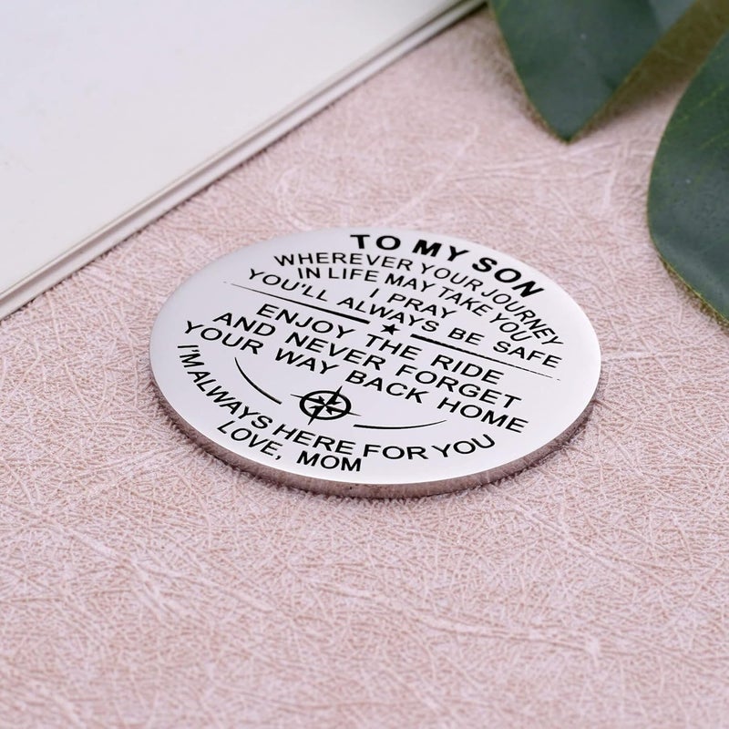 Aesnefe Pocket Hug Token Inspirational Reminder Gifts Mental Health Thinking of You Gift Self Love with PU Leather Keychain - Image 3